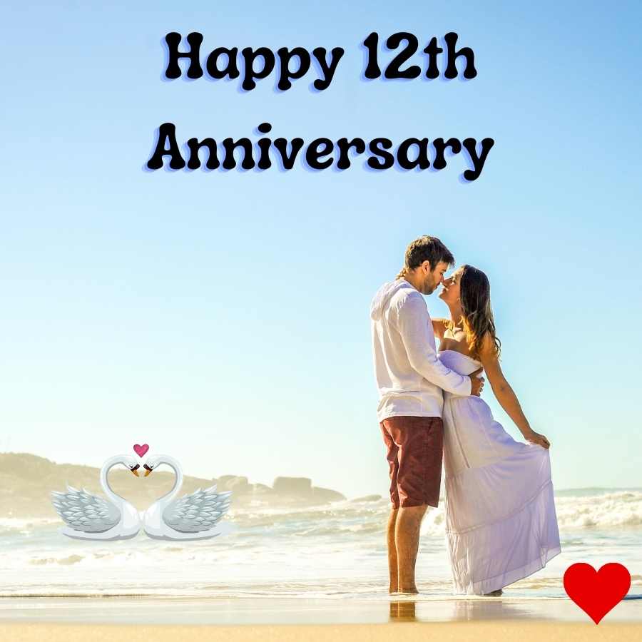 12th wedding anniversary images