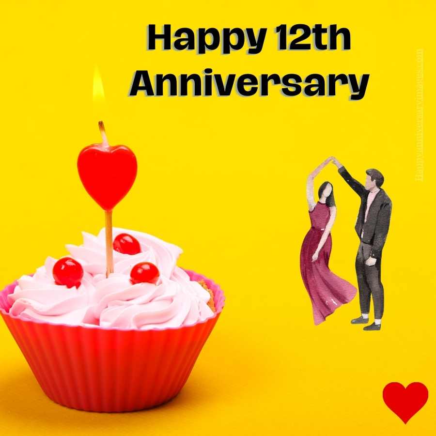 12th wedding anniversary wishes images