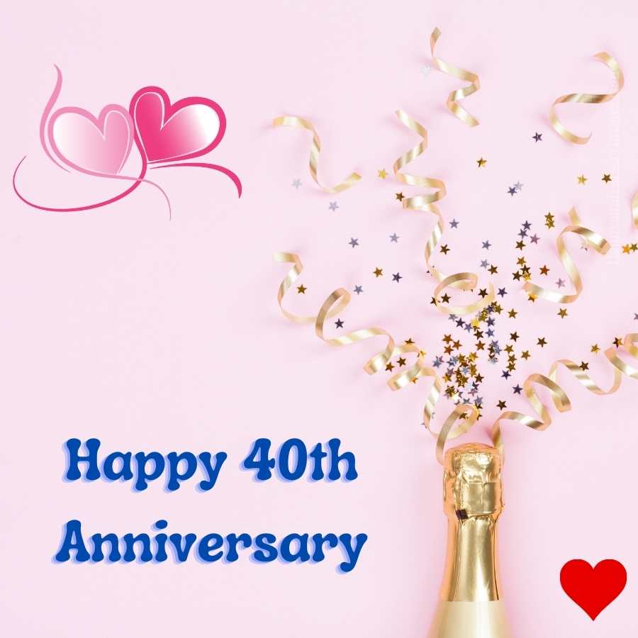 happy 40th anniversary wishes for husband