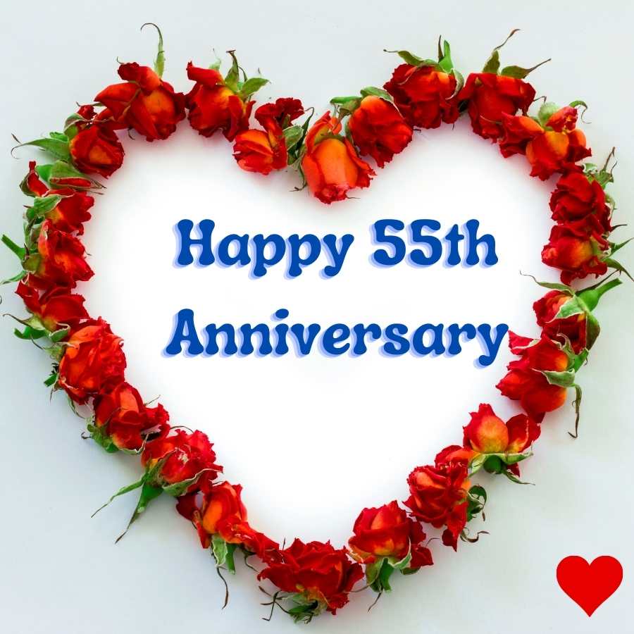 55th anniversary wishes for friend
