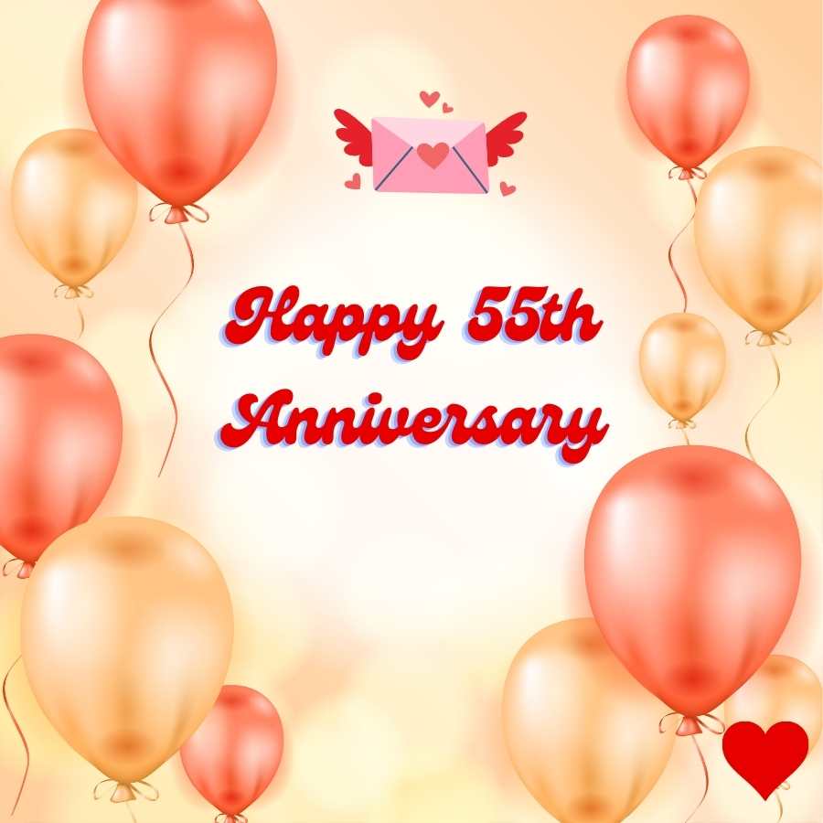 happy 55th anniversary images hd